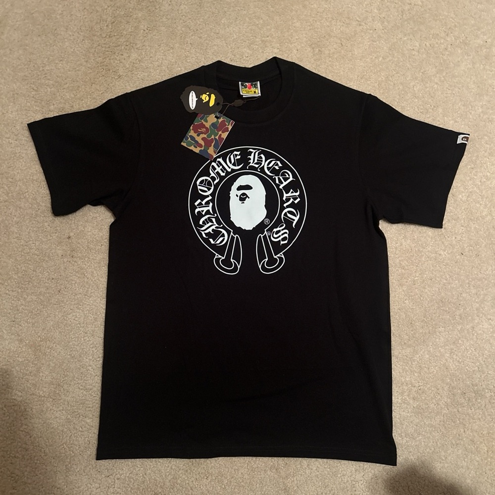 Bape X Chrome Hearts Black Short Sleeve Tee